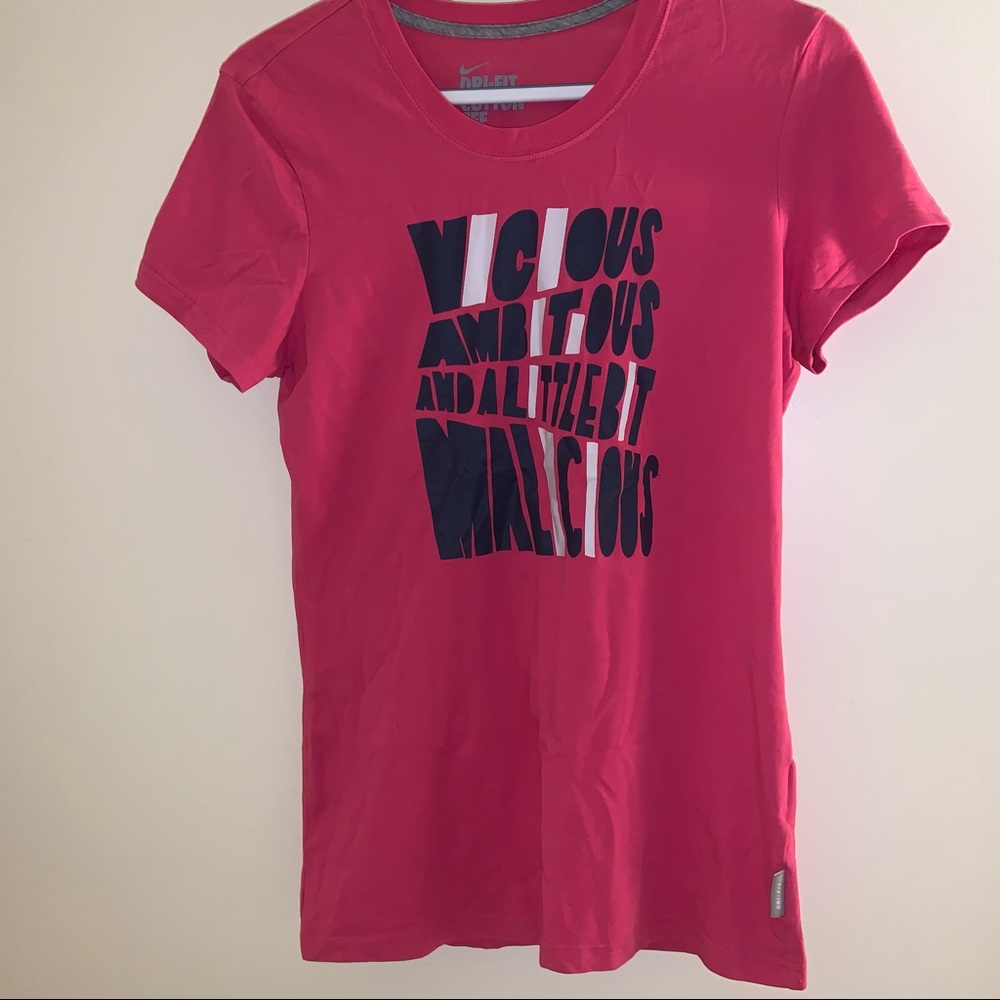 Nike Women’s Medium Pink Dri-Fit Cotton Short Sleeve T-Shirt